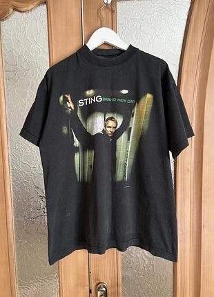 Чоловіча футболка sting brand new day tour 2000, чорна