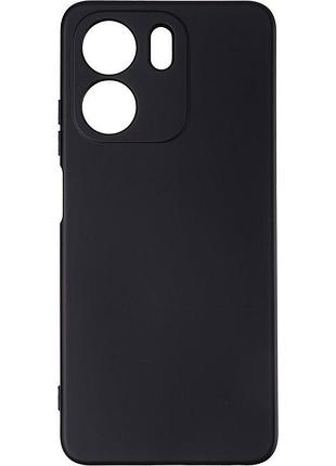 Чехол silicone case для oppo a5x 4g / a5x 5g (cph2725) бампер с микрофиброй черный