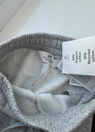 Джогери на флісі з синіми вставками h&m 3