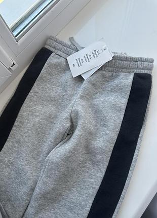 Джогери на флісі з синіми вставками h&m 9