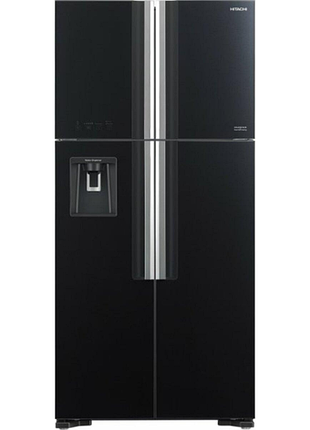 Холодильники hitachi r-w660puc7gbk багатодверний чорний