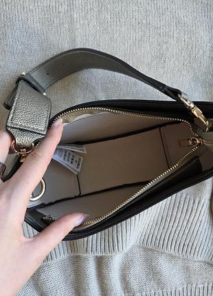 Сумка guess золотисто-бежева 6