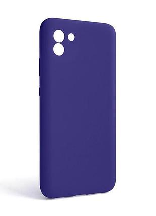 Чехол силиконовый для samsung galaxy a03/a035 2021 фиолетовый накладка без логотипа защитный sku_stcom_2710000238591