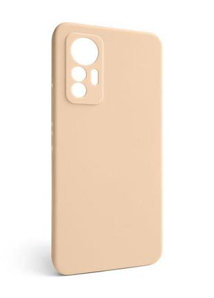 Силіконовий чохол для xiaomi redmi 12 lite без логотипу рожевий накладка для смартфона sku_stcom_2710000274421