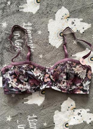 Бюстгальтер жіночий h&m квітковий принт