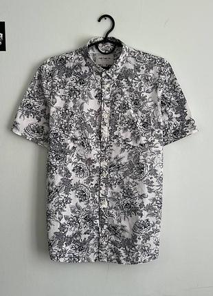Сорочка carhartt wip s/s wild rose shirt оригінал квітковий принт розм. l