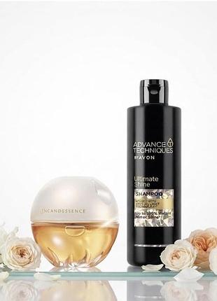 Жіночий подарунковий набір avon incandessence (парфуми 50 мл + шампунь 400 мл)
