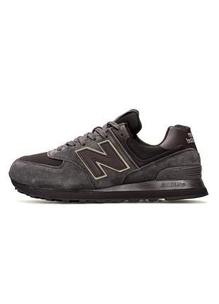 Мужские кроссовки new balance 574 m dark chocolate
