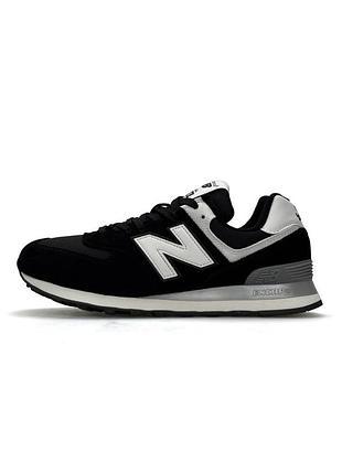 Мужские кроссовки new balance 574 m black white