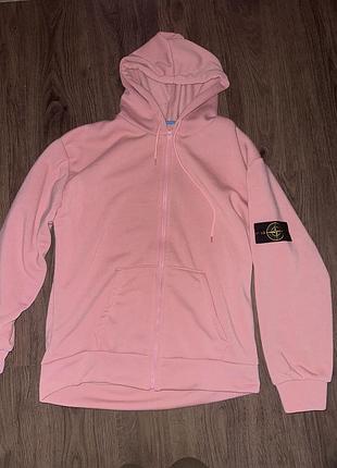 Худі жіноче  stone island рожеве