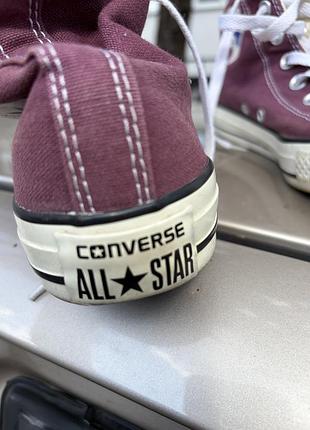 Кеди унісекс converse all star бордові