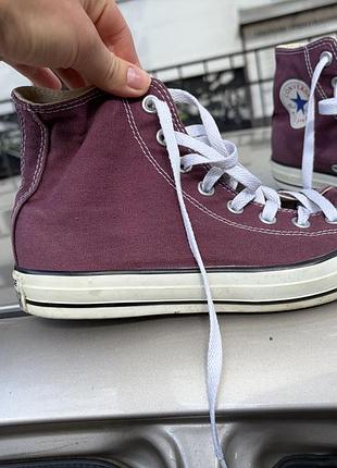 Кеди унісекс converse all star бордові 2