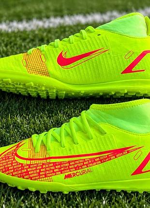 Сороконіжки  nike mercurial superfly 8 сороконіжки неоново-жовті стан дуже хороший, мягкі!устілка 24 см, 38 розмір!