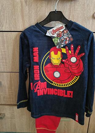 Дитяча піжама для хлопчика м'яка герої марвел залізна людина marvel р.104 disney, різні є.