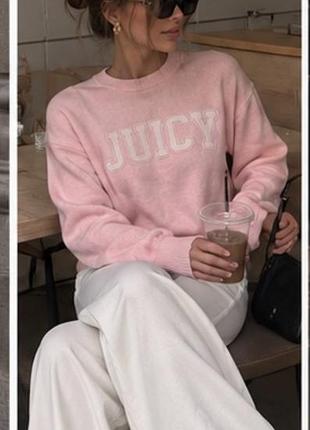 Светр juicy couture рожевий / кофта juicy couture