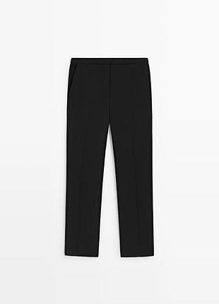 Брюки сигарети massimo dutti чорні брюки 2