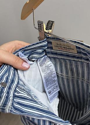 Джинсові шорти levi’s смугасті 4