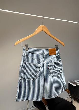 Джинсові шорти levi’s смугасті 7