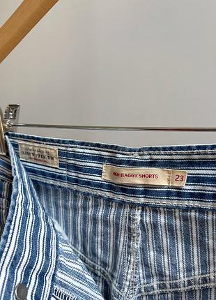 Джинсові шорти levi’s смугасті 9