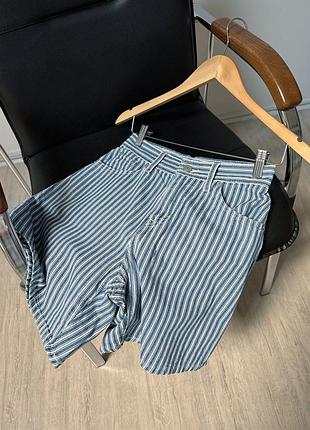 Джинсові шорти levi’s смугасті 3