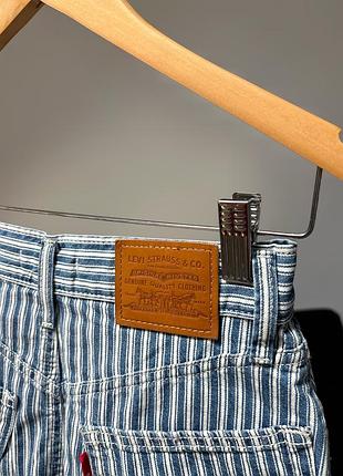 Джинсові шорти levi’s смугасті 6