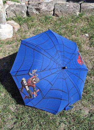 Зонт для хлопчика spider man синій