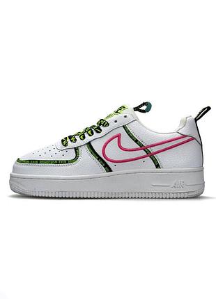 Кросівки жіночі nike air force 1 '07 prm worldwide pack white pink