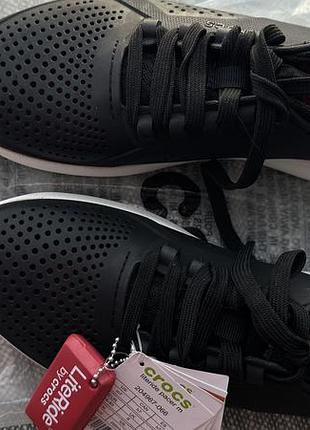 Нові оригінальні кросівки crocs literide pacer m black/white 39/40 р