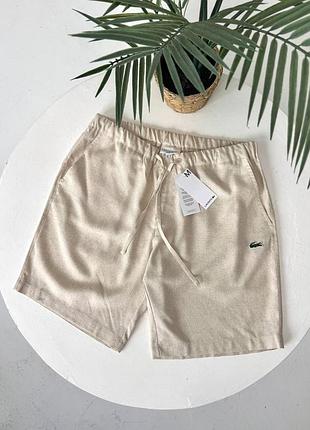 Шорти lacoste лляні 4