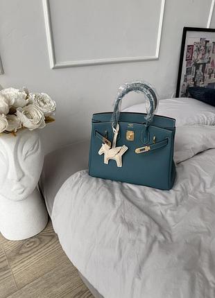 Сумка birkin 30 blue 3