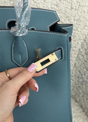Сумка birkin 30 blue 6