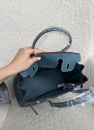 Сумка birkin 30 blue 9