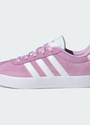 Кросівки для підлітків adidas vl court 3.0 k рожеві