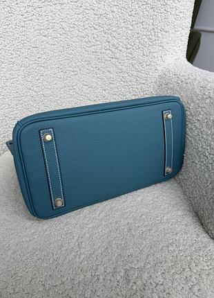 Сумка birkin 30 blue 8
