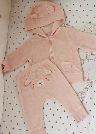 Костюм для дівчаток carter's махровий рожевий