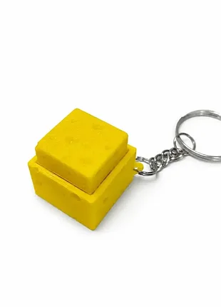 Брелок - іграшка "cheese" кільце 2см, 3-d друк