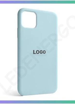 Чехол силиконовый для apple iphone 11 pro max с открытой камерой и закрытым низом голубой sku_27100002 sku_stcom_2710000279945