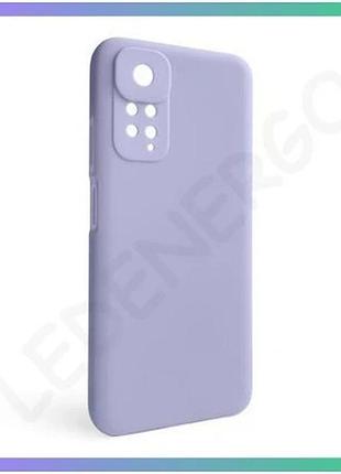 Силиконовый чехол для xiaomi redmi note 11 4g и redmi note 11s лавандовый чехол-накладка без логотипа sku_stcom_2710000242871