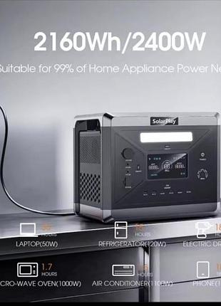 Зарядная станция solarplay q2501 2160вт-ч