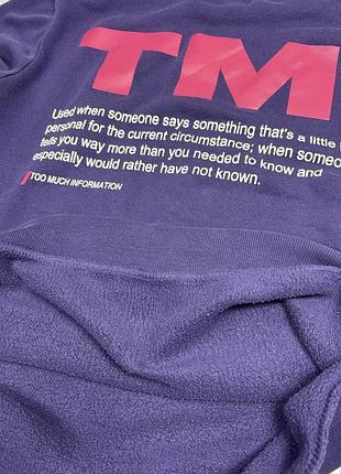Світшот bershka "tmi" (too much information) 4