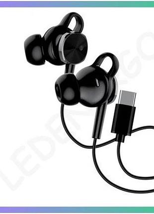 Вакуумные наушники walker h715 с разъемом type-c черные для смартфонов и ноутбуков sku_2710000277644 sku_stcom_2710000277644