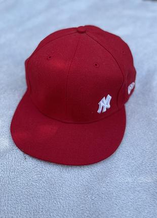 Бейсболка унісекс new era 59fifty 50th anniversary new york yankees червона
