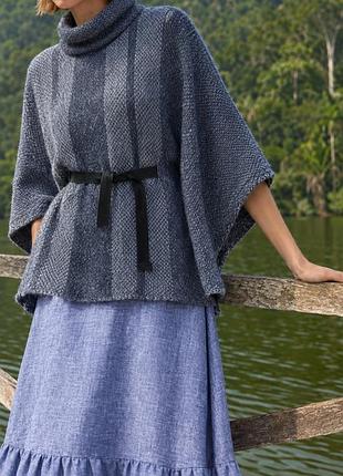Парианский пончо beby alpaca wool оверсайз 2