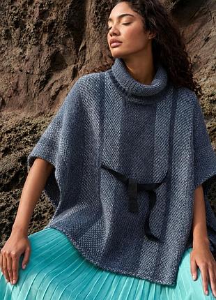 Парианский пончо beby alpaca wool оверсайз