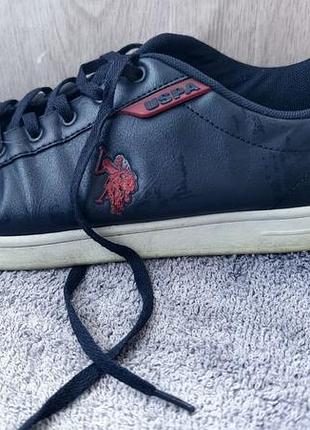 Кросівки чоловічі u.s. polo assn. costa 4fx темно-сині з червоними елементами, розмір eu 44 / us 10.5 / uk 9.5 / 28,5 см