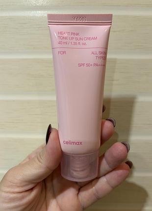 Крем для обличчя celimax tone up sun cream spf 50+ pa+++ 40 мл