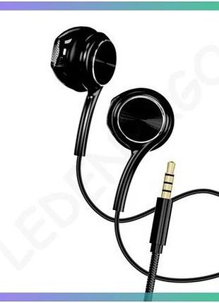 Навушники walker h735 черные проводные с микрофоном 10 мм 3,5 мм для музыки и звонків sku_271000027777 sku_stcom_2710000277774