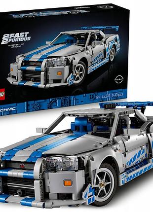 Lego technic 42210 автомобіль nissan skyline gt-r (r34)