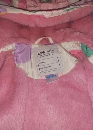 Куртка для дівчинки lcw baby рожева