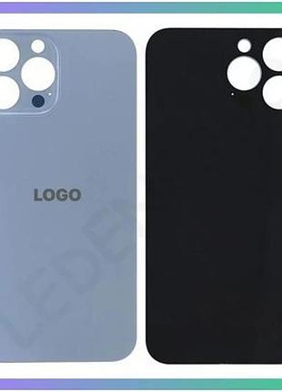 Задня кришка для apple iphone 13 pro max синя оригінальна з великим вирізом під камеру для ремонту сма sku_2710000271376